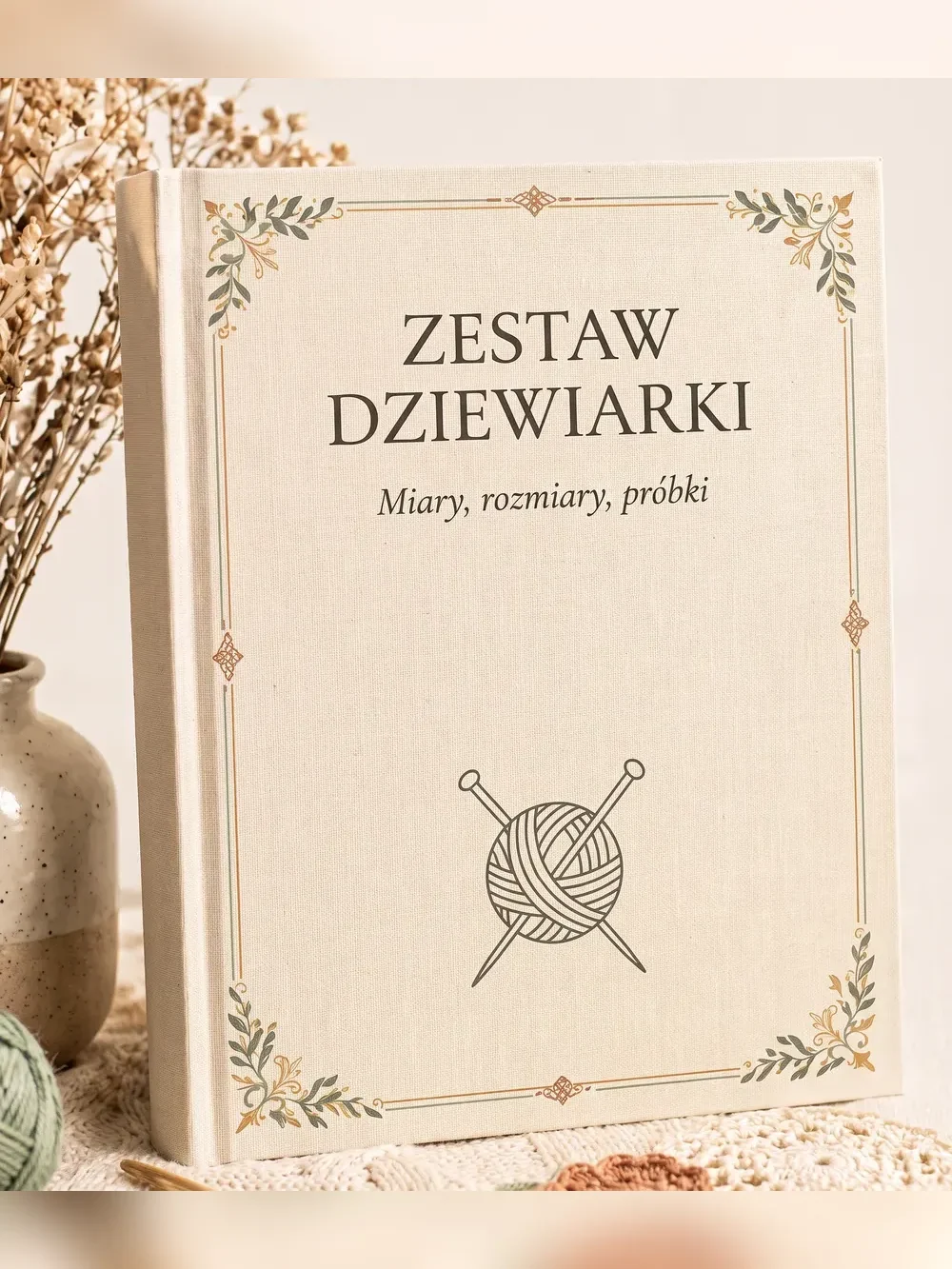 Bonus 2: zestaw dziewiarki z miarką, drutami i akcesoriami